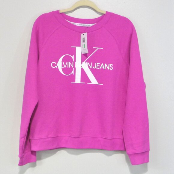 CALVIN KLEIN PINK SWEATSHIRT LARGE - Picture 1 of 10